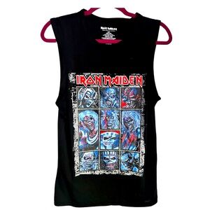 NEW Vintage Style men’s Small IRON MAIDEN rock muscle T-shirt